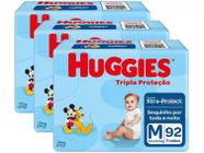 Fralda Huggies Disney Tripla Proteção Tam M de 5,5 a 9,5 kg kit C/ 276 unidades