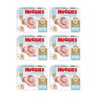 Fralda huggies natural care RN 18un recém nascido com 6 pacotes