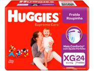 Fralda Huggies Supreme Care - Roupinha Tam. XG 12 a 15kg 24 Unidades