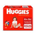 Fralda Huggies Supreme Care Tamanho XG Mega 26 Unidades Descartáveis