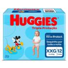 Fralda Huggies Tripla Proteção Disney Jumbinho XXG com 12 Unidades