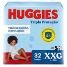 Fralda Huggies Tripla Proteção Mega XXG 32 Unidades