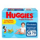 Fralda Huggies Tripla Proteção Tam. G - 9 a 12,5kg 78 Unidades