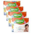 Fralda infantil Hipopo 4 Pacotes Hiper Tamanho P - 376 Unidades - Hipopó Baby