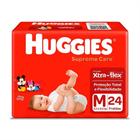 Fralda infantil huggies com 24 supreme jumbo m