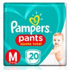 Fralda Infantil Pampers Pants Ajuste Total, com 20 Fraldas Descartáveis, Tamanho M, PAMPERS PANTS