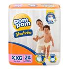 Fralda Infantil Pom Pom Shortinho Tamanho XXG C/ 24 unidades
