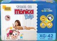 Fralda infantil Turma da Monica Baby Mega XG c/42