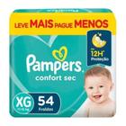 Fralda Pampers Confort Sec Bag XG 54UN