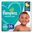 Fralda Pampers Confort Sec Tam. XXG - + de 14kg 56 Unidades