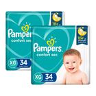 Fralda Pampers Confort Sec Tamanho XG com 68 Unidades