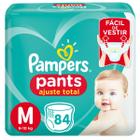 Fralda Pampers Pants Ajuste Total Tamanho M com 84 Unidades