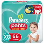 Fralda Pampers Pants Ajuste Total Tamanho XG com 66 Unidades