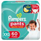 Fralda Pampers Pants Ajuste Total Tamanho XXG com 60 Unidades