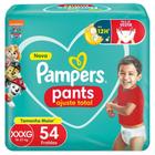 Fralda Pampers Pants Ajuste Total XXXG com 54un