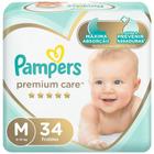 Fralda Pampers Premium Care Nova Mega Tamanho M 34 Unidades