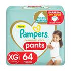 Fralda Pampers Premium Care Pants Calça Tam. XG 11 a 15kg 64 Unidades
