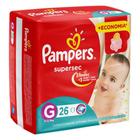 Fralda Pampers Supersec Mega G com 26 Unidades