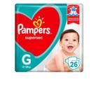 Fralda pampers supersec pacotao g 26un