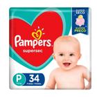 Fralda Pampers Supersec Pacotão P 34UN