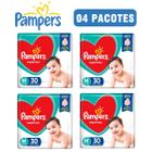 Fralda Pampers Supersec tamanho M kit c/ 04 pacotes