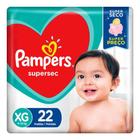 Fralda Pampers Supersec Tamanho XG 22 Fraldas Descartáveis