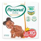 Fralda Personal Baby Premium Protection Tamanho XG com 24 Unidades