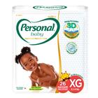 Fralda Personal Baby Premium Protection Tamanho XG com 26 Unidades