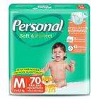 Fralda Personal Baby Soft & Protect M 70 Unidades - 03/2022