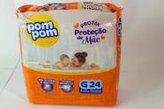 Fralda Pom Pom Derma Protek Jumbo Tam G 8 a 13 kg com 24 unidades