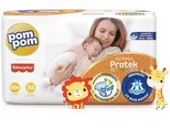 Fralda Pom Pom Fisher Price Derma Protek Tamanho RN até 5kg Com 36 Unidades