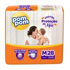 Fralda Pom Pom Protek M com 28 unidades - 4 a 9 kg