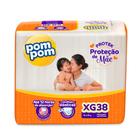 Fralda Pom Pom Protek Proteção de Mãe Mega XG com 38un