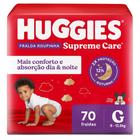 Fralda Roupinha Huggies Supreme Care Tamanho G 70 Unidades Descartáveis