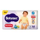 Fralda Shortinho Babysec Premium Tamanho M com 34 Fraldas Descartáveis