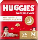 Fraldas descartaveis huggies supreme care jumbo m com 24 unidades - Kimberly-Clark