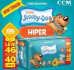 Fraldas Descartáveis Infantil Scooby-Doo XXG - 46 unidades