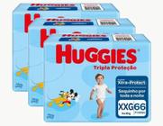 Fraldas Huggies Disney Tripla Proteção Tamanho XXG de 14 a 18 kg kit C/ 198 Unidades