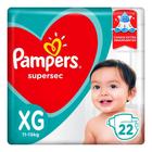 FRALDAS PAMPERS SUPERSEC XG/22un