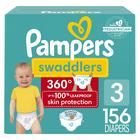 Fraldas Pampers Swaddlers 360, tamanho 3, 156 unidades, um mês