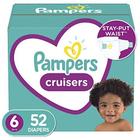 Fraldas Tamanho 6, 52 Contagem - Pampers Cruzadores Descartáveis Fraldas de Bebê, Super Pack (Embalagem Pode Variar)