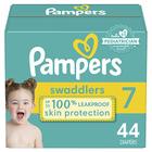 Fraldas Tamanho 7, 44 Contagem - Pampers Swaddlers Fraldas descartáveis para bebês, Super Pack (Embalagem Pode Variar)