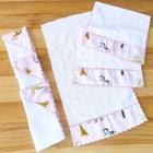 Fraldinhas de Boca e Ombro Bebê Kit Combo Enxoval de Maternidade com 6 Unidades