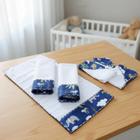 Fraldinhas de Boca e Ombro Bebê Kit Combo Enxoval de Maternidade com 6 Unidades