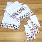 Fraldinhas de Boca e Ombro Bebê Kit Combo Enxoval de Maternidade com 6 Unidades