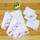 Fraldinhas de Boca e Ombro Bebê Kit Combo Enxoval de Maternidade com 6 Unidades