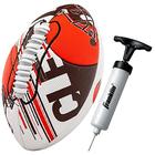 Franklin Sports NFL Cleveland Browns Football - Mini Futebol Juvenil - Futebol de 8,5" - SPACELACE Easy Grip Texture- Perfeito para crianças!