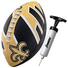 Franklin Sports NFL New Orleans Saints Football - Futebol Juvenil - Mini 8.5" Rubber Football - Perfeito para Crianças - Logotipos e Cores da Equipe!