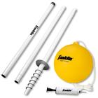 Franklin Sports Tetherball Set - Conjunto de jogo Tetherball completo com 8 'Pole, Corda + Bola Incluída - Portable Steel Backyard + Beach Kit with Carry Bag - Recreativo