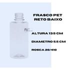 Frasco Pet Reto Baixo 250ml - R28 - 10 unidades